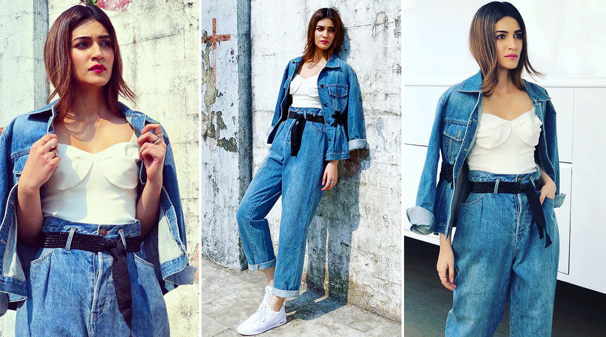 When Denim on Denim Casual Style Was a Delightful Double Trouble for ...