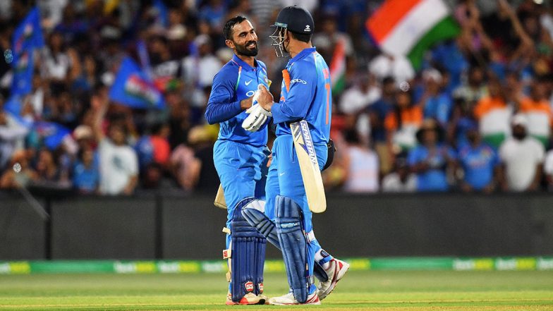 Dinesh Karthik Opens Up About Batting Above MS Dhoni in 2019 World Cup Semi-Final Against New Zealand, Says, ‘It Came as a Surprise’