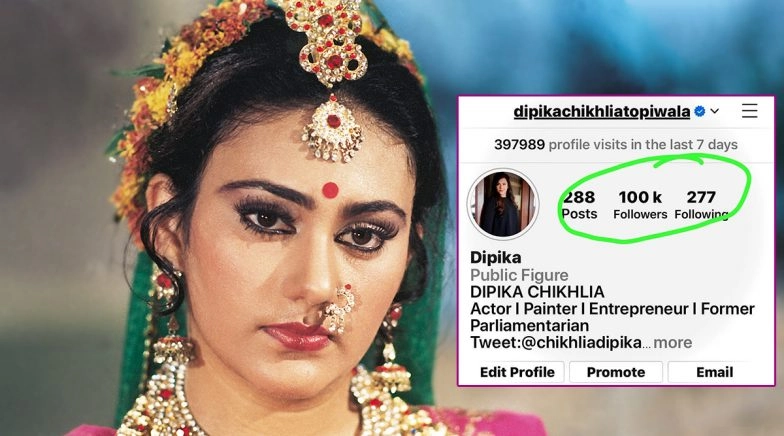 Ramayan: Dipika Chikhlia Clocks 100k On Instagram!