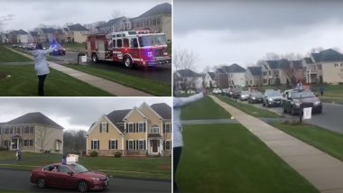 Indian-Origin Dr Uma Madhusudan Gets Honoured With Heart-Warming Drive-Thru Parade For Treating COVID-19 Patients at South Windsor Hospital (Watch Video)