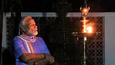 People Light Candles, Diyas on PM Narendra Modi's Appeal to Mark Fight Against COVID-19 Pandemic