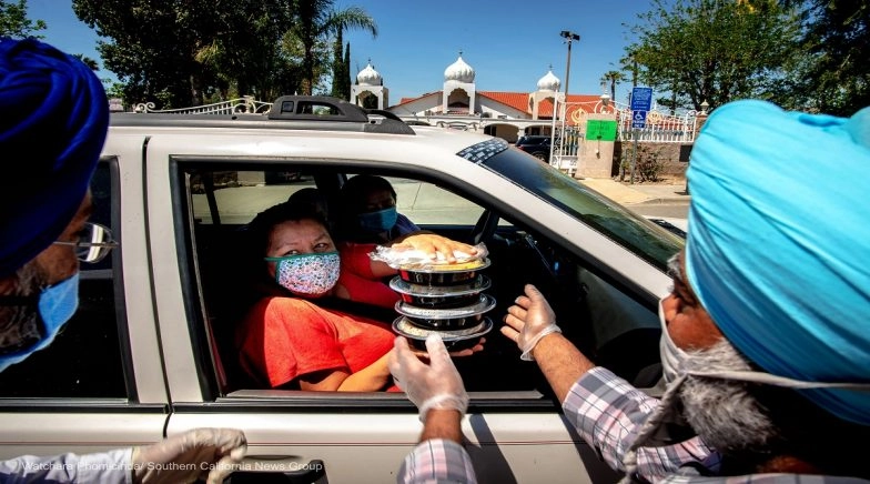 Sikh Community in Los Angeles Distributing Thousands of Meals, Masks Daily Amid COVID-19 Outbreak