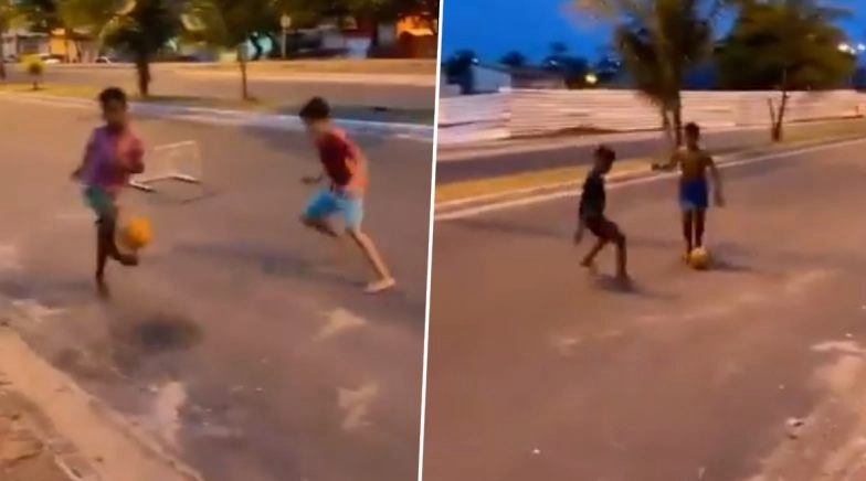 Watch: Out of Nowhere! Boy Scores Spectacular No-Look Goal and Celebrates in Cristiano Ronaldo Style