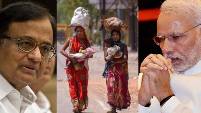 P Chidambaram Backs Lockdown Extension, Takes Swipe at PM Narendra Modi For 'Ignoring The Plight of Poor', Says 'Cry, My Beloved Country'