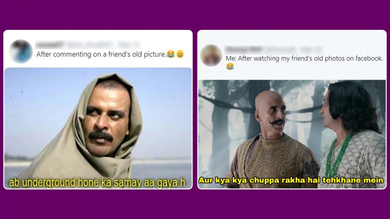 Home Quarantine Trend! Netizens Dig Up Embarrassing Old Facebook Photos of Their Friends With Hilarious Shayari in Comments, People React With Funny Memes and Jokes