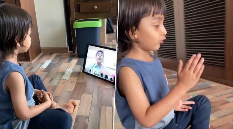 Riteish Deshmukh-Genelia D'Souza's Kid Adapts To Distance Learning!