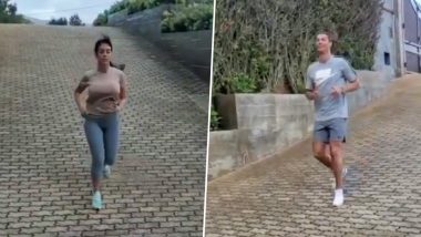 Cristiano Ronaldo Shares Video of Him and Girlfriend Georgina Rodriguez Exercising Together During Lockdown