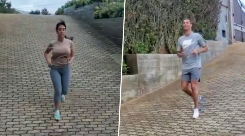 Cristiano Ronaldo Shares Video of Him and Girlfriend Georgina Rodriguez Exercising Together