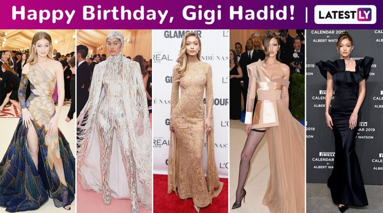 Gigi Hadid Rings In Her Birthday in Millennial Pink
