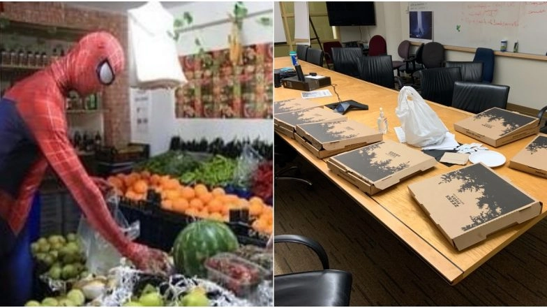 From Spiderman Delivering Groceries to Reader Sending Pizzas to Newspaper Workers, These Instances of Good Samaritans During Coronavirus Pandemic Will Make You Smile With Happy Tears