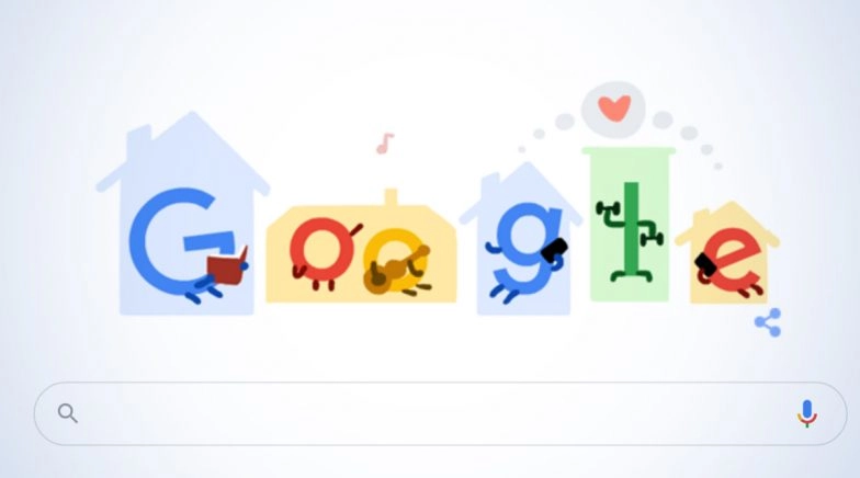 Coronavirus Tips Google Doodle: Search Engine Urges People to 'Stay Home, Save Lives' 