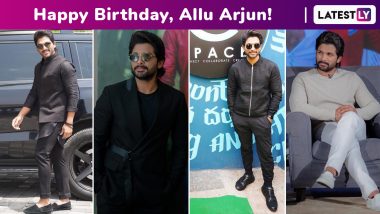 Happy Birthday, Allu Arjun! A Fabulously Crafted Fashion Sorcery With Monochrome Is Why We Love Your Simple but Always Significant Style!