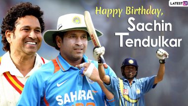 Sachin Tendulkar Birthday Wishes, HD Images & WhatsApp Messages: Send Greetings to Master Blaster on His 47th Birthday With Quotes & Wallpapers on Instagram and Twitter!