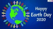 Happy Earth Day 2020 HD Images and Greetings: International Mother Earth Day WhatsApp Stickers, SMS, Messages and Wishes to Send on April 22