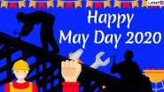 May Day HD Images & Labour Day HD Wallpapers for Free Download Online: Wish Happy International Workers&rsquo; Day 2020 With WhatsApp Stickers and GIF Greetings