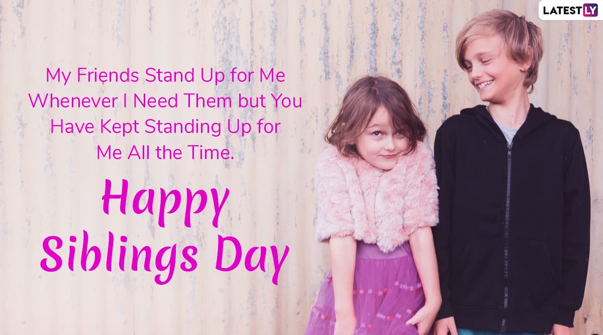 National Siblings Day 2020 Greetings For Brothers ...