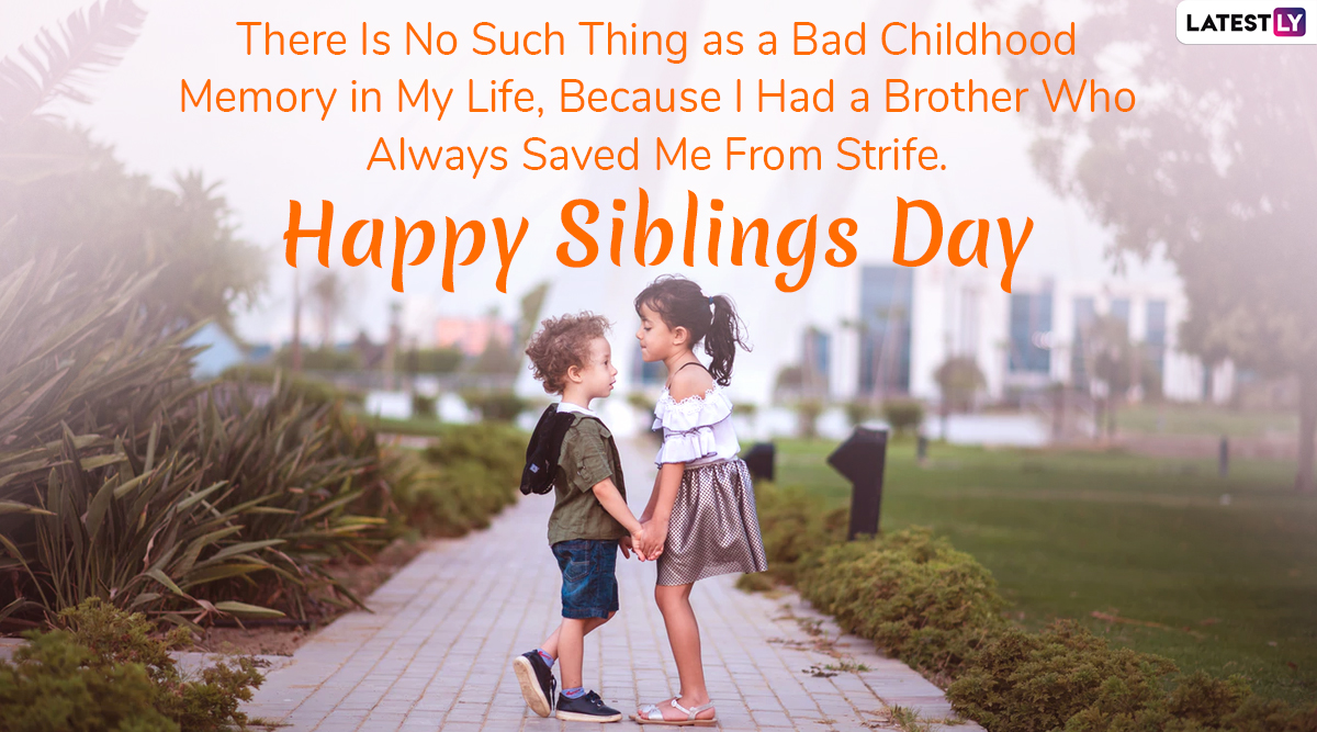 Happy National Siblings Day 2020 Wishes: WhatsApp Stickers, HD ...