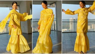 Hina Khan is Brighter Than Sunshine As She Decks Up in a Gorgeous Yellow Ethnic Outfit For Ramzan Festivities (View Pics)