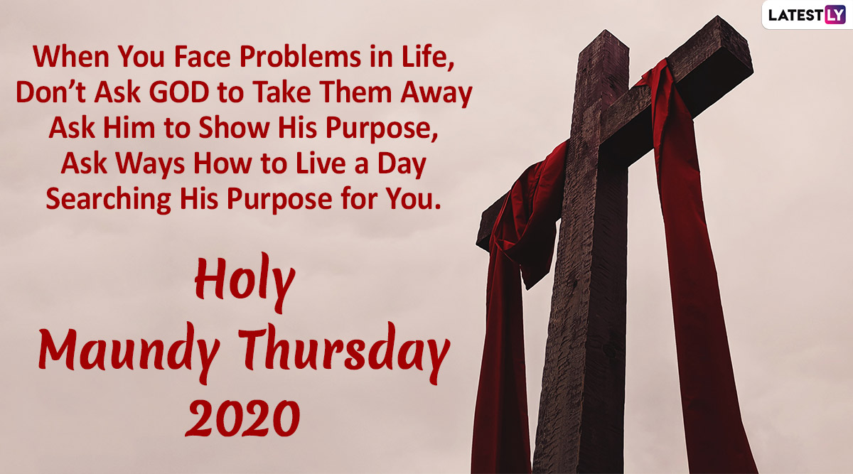 Maundy Thursday 2020 HD Images With Quotes: WhatsApp Messages ...