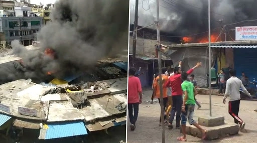 Indore: Major Fire Engulfs Itwara Market, Emergency Services Reach Spot
