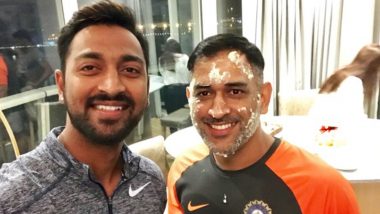 MS Dhoni Is Very Down to Earth, a Legend and a Role Model, Says Mumbai Indians All-Rounder Krunal Pandya During Q&A Session on Twitter