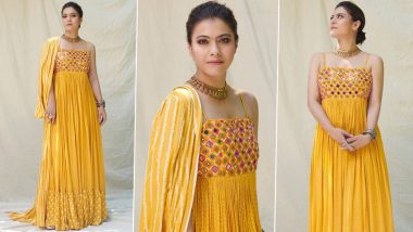Kajol Devgan Channeling Her Inner Spring Goddess in Yellow Is the Perfect Modern Traditionalist Ensemble You Need!
