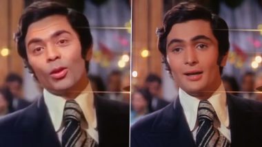 Karan Johar Turns Into Rishi Kapoor From Bobby and It's ‘The Magic of Face Mapping’ Done Right (Watch Video)