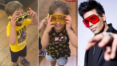 Karan Johar's Kids Yash and Roohi Throw A 'Stupid' Shade On Dadda's Sunglasses Game (Watch Video)