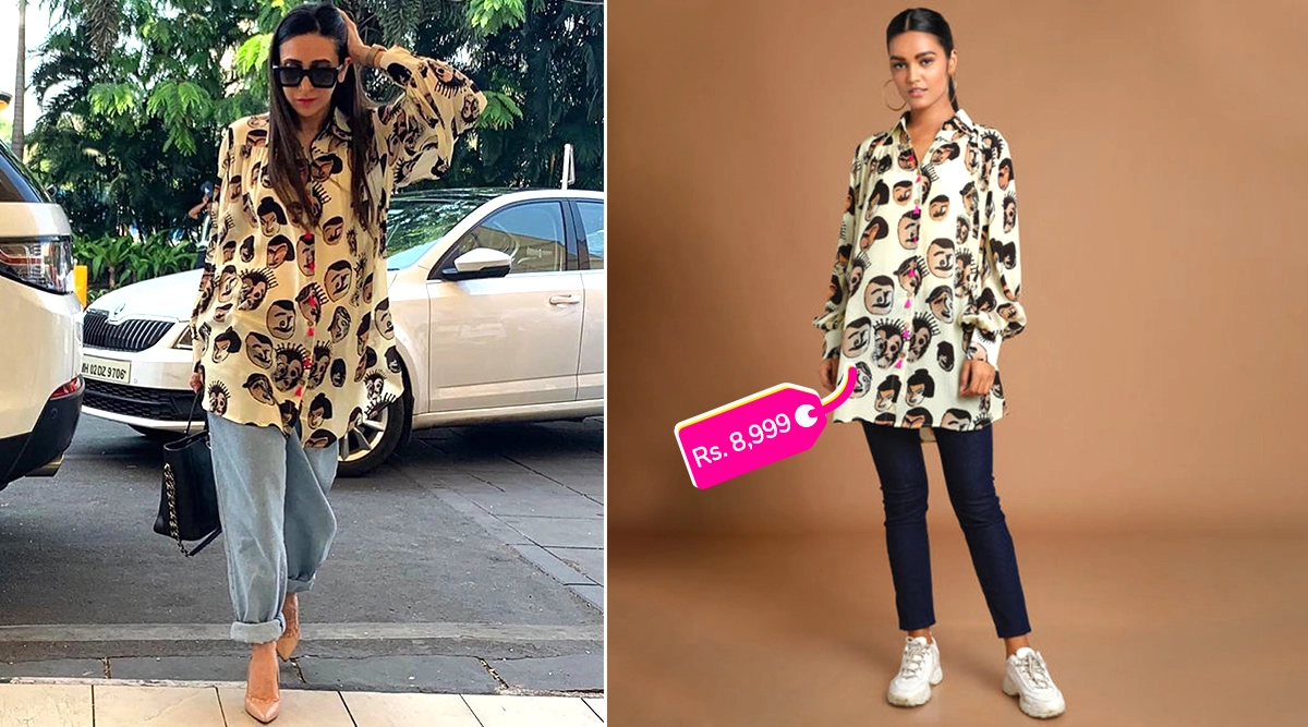 Karisma Kapoor in House of Masaba shirt 