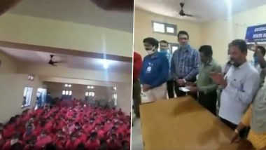 Karnataka's BJP MLA Renukacharya Flouts Social Distancing Norms by Holding Meeting With ASHA Workers in Honnali, Video Goes Viral