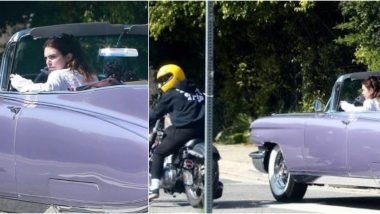 Kendall Jenner Goes for a Drive in Her Cadillac With Ex-Boyfriend Harry Styles Riding a Bike Beside Her and We Wonder What's Cooking!