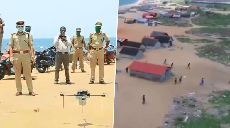 Kerala Police Share Footage of COVID-19 Lockdown Violators Shot on Spy Drone, Watch Video