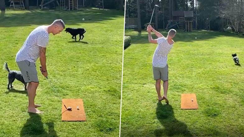 Kevin Pietersen Plays Golf With His Pet Dogs Amid COVID-19 Lockdown (Watch Video)