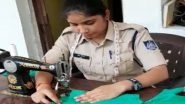 Madhya Pradesh Lady Police Constable Shrishti Shrotriya Sews Face Masks for the Unprivileged After Duty Amid Coronavirus Outbreak