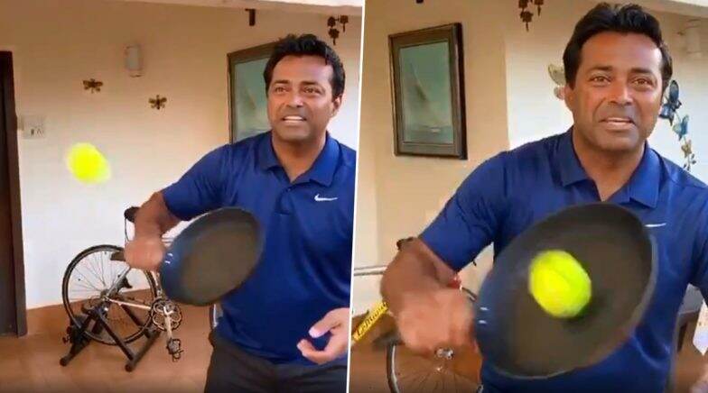 Leander Paes Merges Video of Him and Mahesh Bhupathi Playing Tennis With Frying Pan