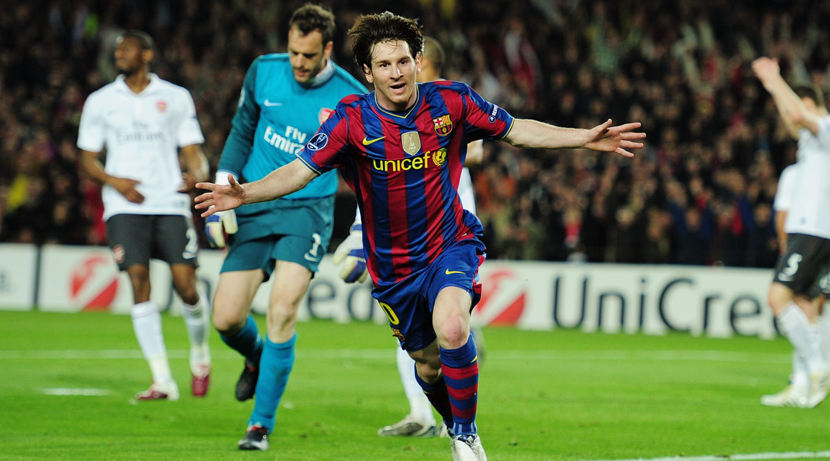 This Day, That Year: Lionel Messi Scores Four Past Arsenal in UEFA