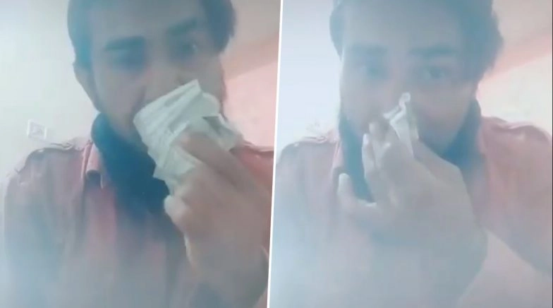 Nashik Man Arrested For Wiping Nose And Mouth With Currency Notes Amid Coronavirus Outbreak - Video