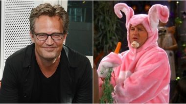 Matthew Perry Wishes Fans on Easter With a Fitting Chandler Bing Video from Friends and Yes It's the One With the Pink Bunny Costume!