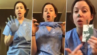 How to Use Gloves Correctly During Coronavirus Outbreak? Michigan Nurse Demonstrates the Right Way to Wear Gloves to Avoid Cross-Contamination in This Viral Video