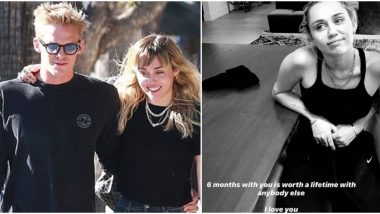 Cody Simpson Says '6 Months With You is Worth a Lifetime' in an Adorable Post Celebrating Anniversary With Miley Cyrus (View Pic)