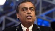 Mukesh Ambani Slips to Sixth Position in List of Richest Persons in the World After Tesla's Elon Musk and LVMH's Bernard Arnault Overtake Him