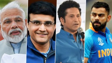 COVID-19: Narendra Modi to Speak to Sourav Ganguly, Sachin Tendulkar, Virat Kohli & Virender Sehwag Among Others to Reach Masses as Country Fights Coronavirus Pandemic