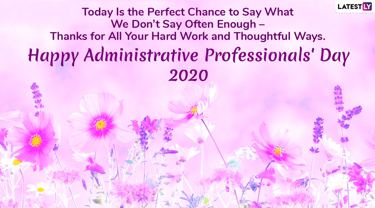 National Administrative Professionals’ Day 2020 Messages WhatsApp