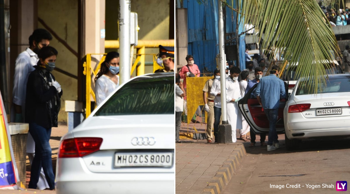 Rishi Kapoor Funeral: Neetu Singh, Ranbir Kapoor, Alia Bhatt, Kareena ...