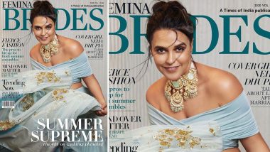 Neha Dhupia Shines in Pretty Pastels as the Cover Girl of Femina Brides (View Pic)