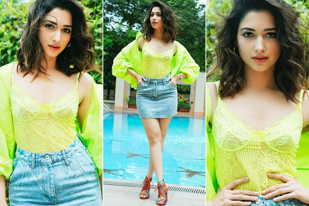Neon Fashion Trend - Tamannaah Bhatia