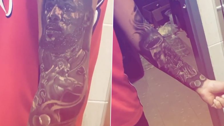 Nick Kyrgios Pays Tribute to Kobe Bryant, Inks Tattoo of Late Basketball Legend, LeBron James and Michael Jordan on His Sleeve (Watch Video)