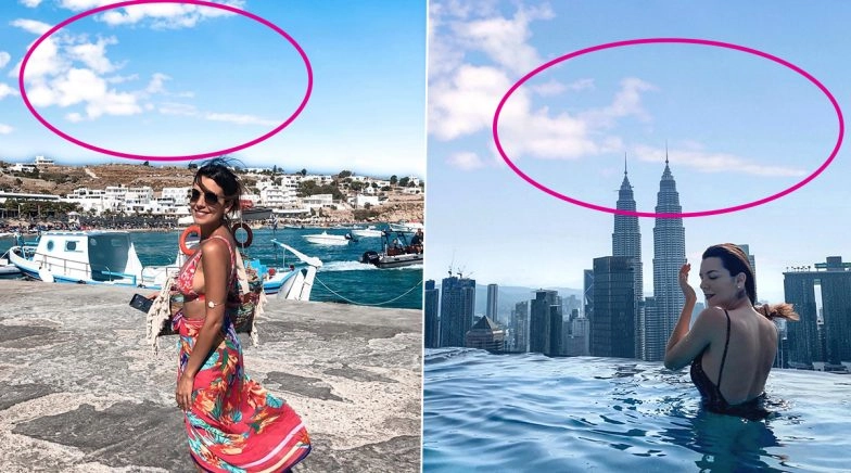 Nikoletta Ralli Greek TV Host and Influencer Uses 'Same Clouds' In her Photos, Gets Called Out