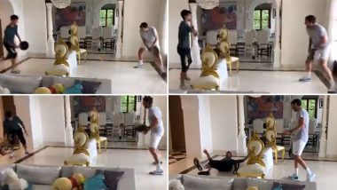 Novak Djokovic Plays Tennis Using Frying Pan During Self-Quarantine (Watch Funny Video)