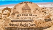 Utkal Divas (Utkala Dibasa) 2020: Sudarsan Pattnaik's Sand Art Celebrating Odisha Day Is Mesmerising! Know Date, History & Significance of The Day